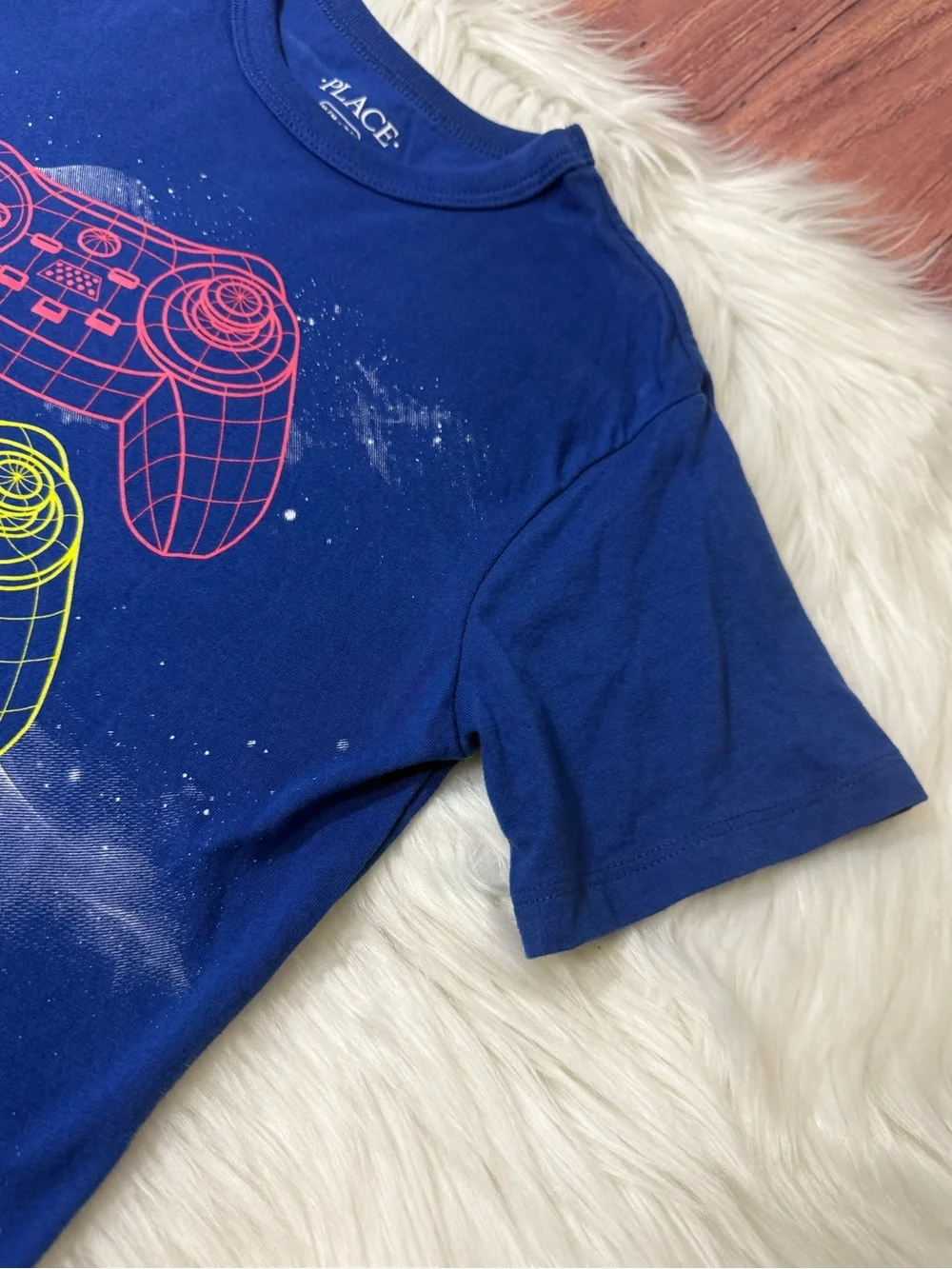 The Children’s Place Blue Graphic T-Shirt - Boys Size M (7/8)